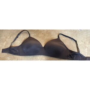Victorias Secret Wireless T-Shirt Bra Charcoal Gray 38DD Seamless Comfort
